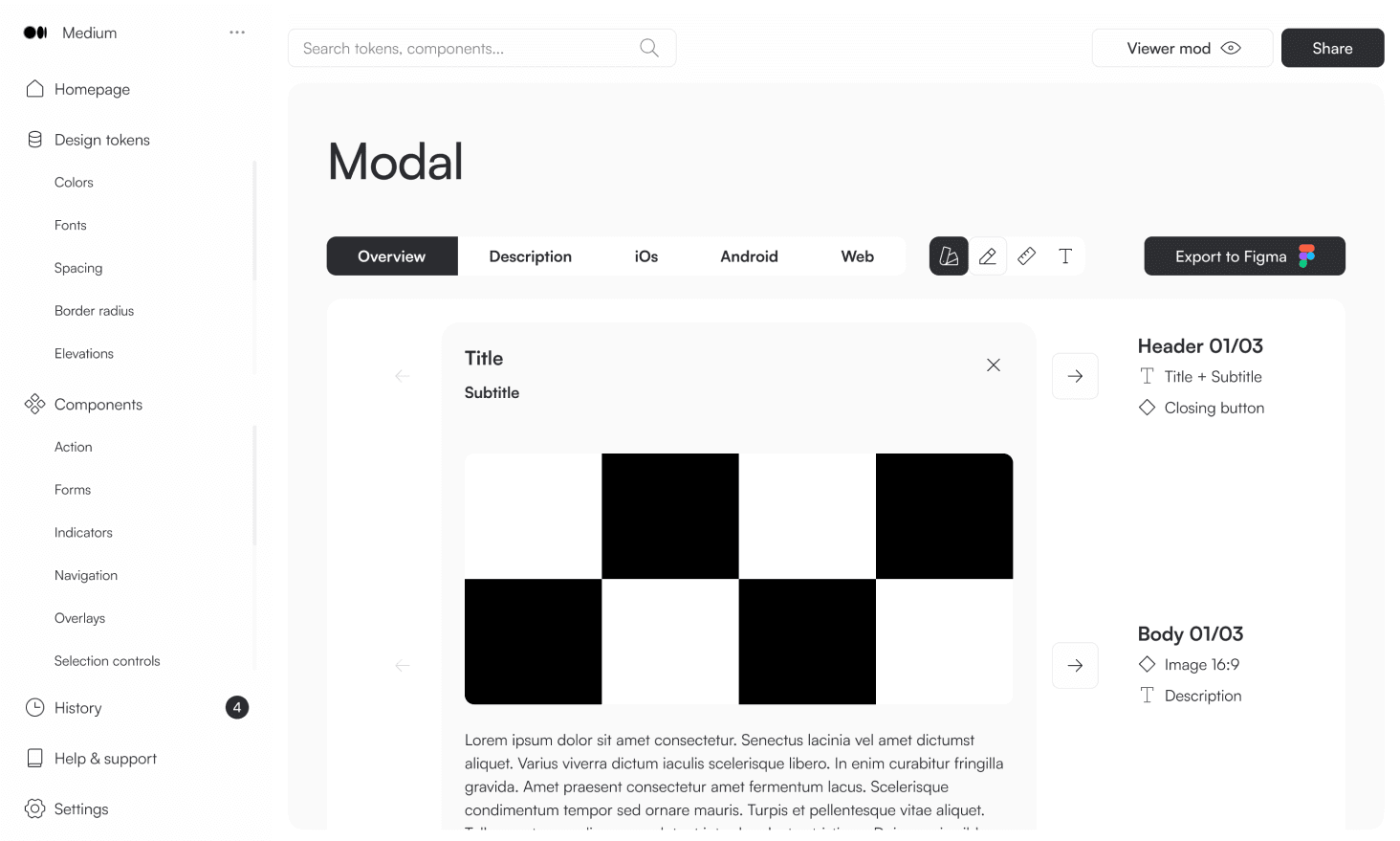 Component details page screenshot