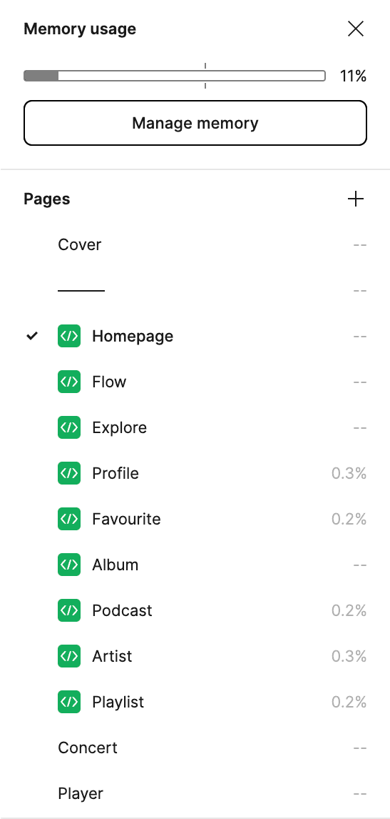 New file size control screenshot